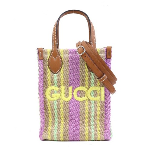 Auth gucci jute mini - gucci, sac