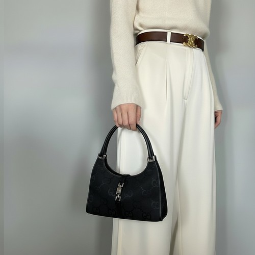Sac main gucci jackie noir - sac,